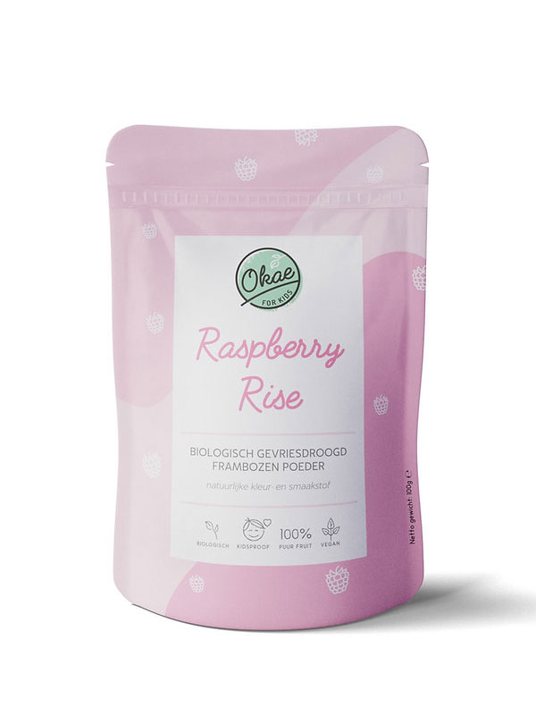 Bio Fruchtpulver Himbeere Rise Verpackung