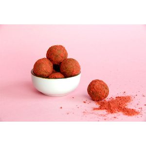 truffles with organic fruit powder Strawberry Sparkle