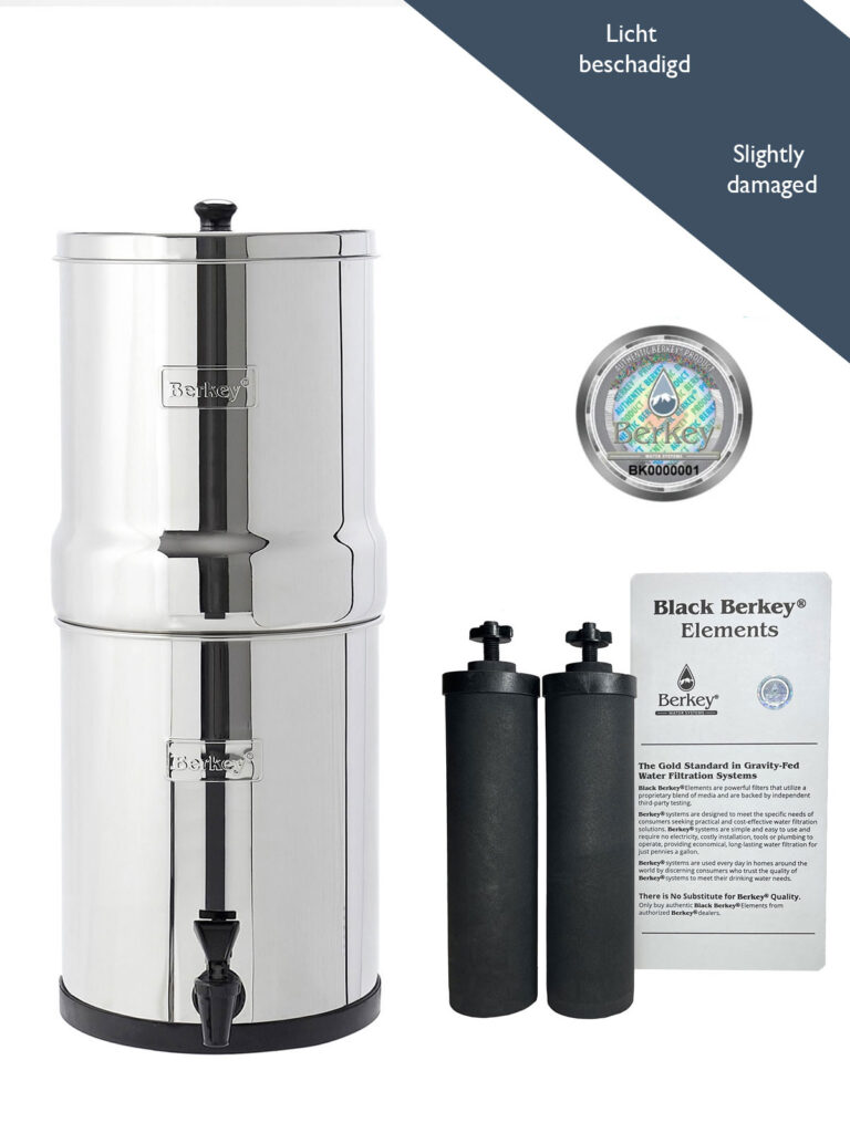 Big Berkey DAMAGED con filtros berkey negros originales