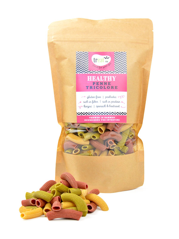 Tr-eat Penne Tricolore Pasta (gluten-free)