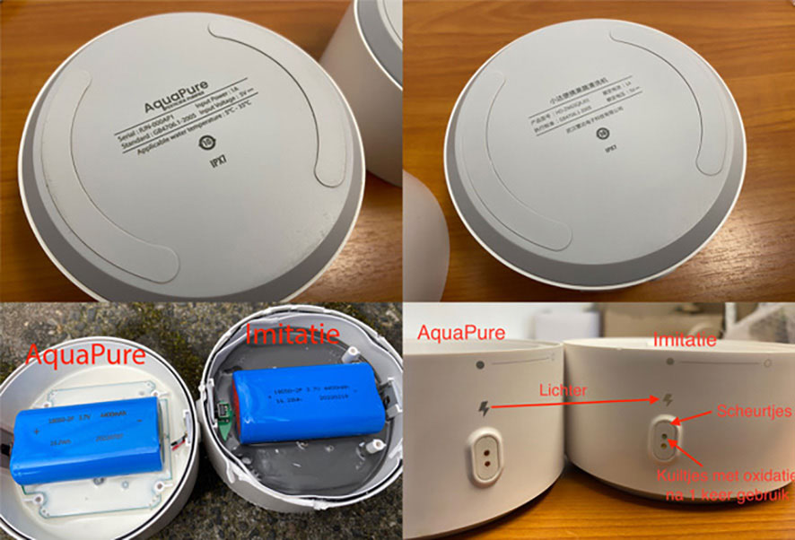 AquaPure vs imitatie