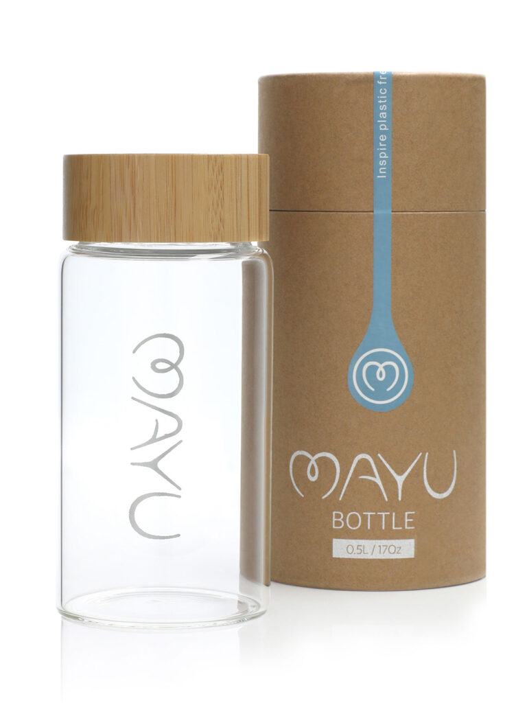 MAYU glass drinking bottle 500ml