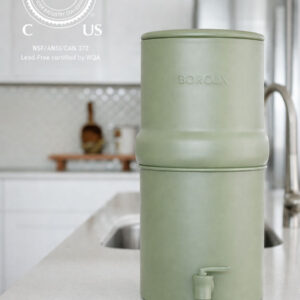 BOROUX Legacy Filtro de agua compacto verde salvia