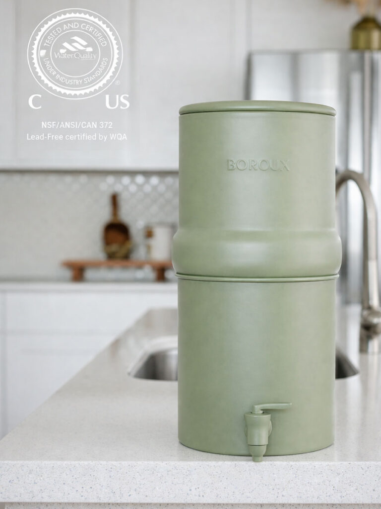 Filtre à eau compact BOROUX Legacy vert sauge