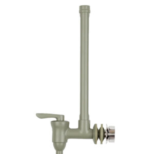 Grifo mirilla acero inoxidable BOROUX verde salvia