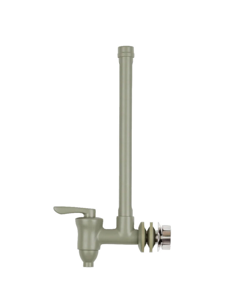 Robinet à voyant en acier inoxydable BOROUX vert sauge