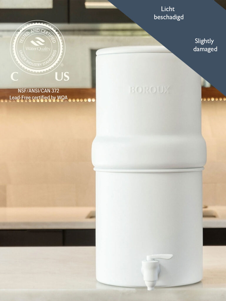 BOROUX Legacy Filtro de agua compacto blanco dañado